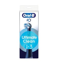 ORAL-B IO Refill Ultra Clean Nero 3 Testine di Ricambio
