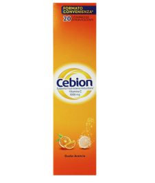 CEBION 20 Compresse Effervescenti Gusto Arancia - Integratore di vitamina C