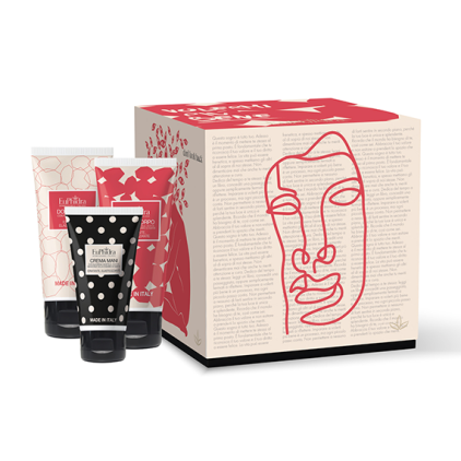 EUPHIDRA  COFANETTO REGALO  VOLERMI   PIU' BENE DOCCIA GEL+CREMA CORPO+CREMA MANI 
