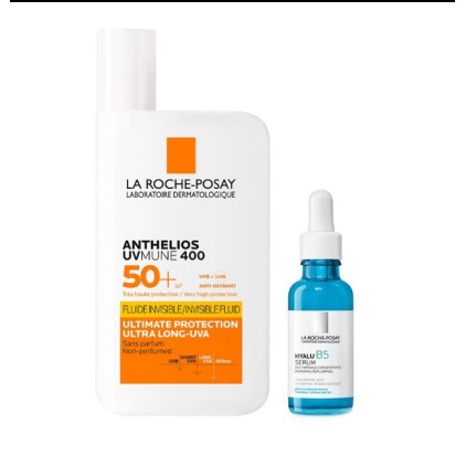 La Roche Posay Anthelios Uv Mune Fluido Invisibile 50ml + Hyalu B5 10ml