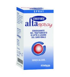 Aftaspray - Emoform - Flacone 15 ml - Spray lenitivo per afte e irritazioni della bocca