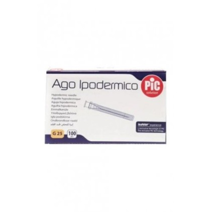 AGO PIC IPODERMICO STERILE G25 100 Pezzi
