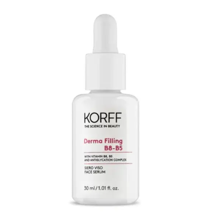 Derma Filling B8-B5-B Siero Viso Anti-Age - Korff - Flacone 30 ml - Siero viso anti-età con vitamine B8 e B5