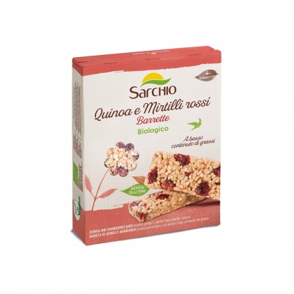 SARCHIO Snack Barrette Quinoa/Mirtilli Rossi 80g