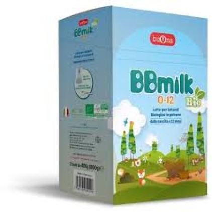 BBmilk 0-12 Latte Bio in Polvere Neonati 2x400g 