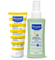 MUSTELA LATTE SOLARE SPF 50+ 40ML + BABYZZZ SPRAY ANTI ZANZARE 100ML