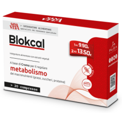 SANAVITA BLOKCAL 20 COMPRESSE Per regolare il metabolismo di grassi e zuccheri