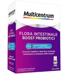MULTICENTRUM Duobiotico Flora Intestinale Boost Probiotici 16 Flaconcini