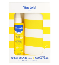 MUSTELA KIT BORSA FRIGO + LATTE SOLARE SPRAY BIMBI SPF50 200ML