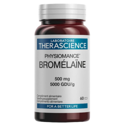 PHYSIOMANCE Bromelaine 60 Capsule - Integratore per la funzione digestiva e il drenaggio dei liquidi corporei