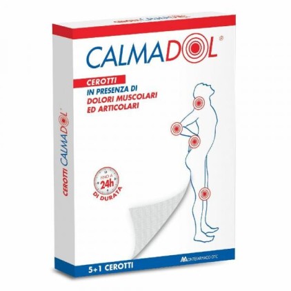 CALMADOL CEROTTO ARNICA ARTIGLIO DEL DIAVOLO DOLORI ARTICOLARI MUSCOLARI 6 PEZZI