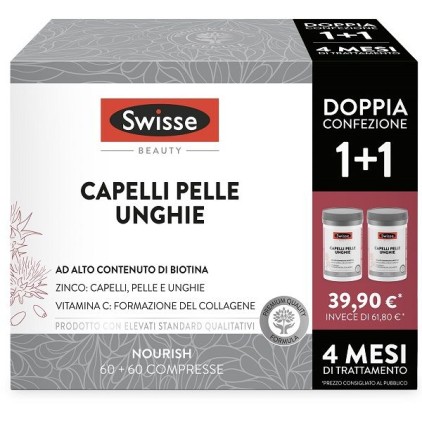 SWISSE CAPELLI PELLE UNGHIE BIPACK 60+60 COMPRESSE