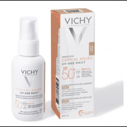 VICHY Capital Soleil UV-Age Tinted Fluido Solare Anti Invecchiamento SPF 50+40ml