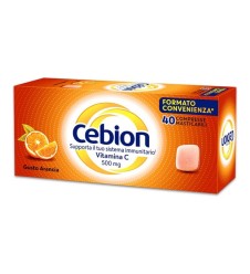 CEBION VITAMINA C GUSTO ARANCIA 40 COMPRESSE MASTICABILI