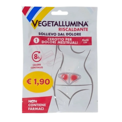 Vegetallumina - Cerotto Riscaldante Dolori Mestruali 15x10cm 1 Pezzo