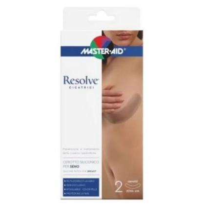 Master-Aid Resolve Cicatrici - Cerotto Silicone Seno 32x4cm 2 Pezzi