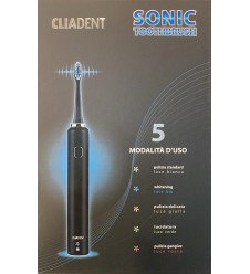 Cliadent Spazzolino Sonico Budetta Farma 1 Pezzo - Spazzolino Elettrico Sonico per una Pulizia Profonda e Delicata dei Denti