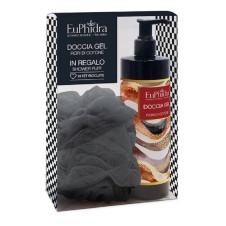 EUPHIDRA COFANETTO FIORI COTONE Doccia Gel 400ml + Spugna da bagno