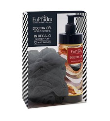 EUPHIDRA COFANETTO FIORI COTONE Doccia Gel 400ml + Spugna da bagno