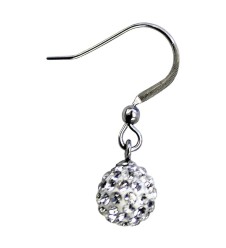 WHITE PAVE CRYSTAL BALL BJT926