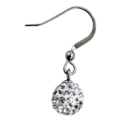 WHITE PAVE CRYSTAL BALL BJT926