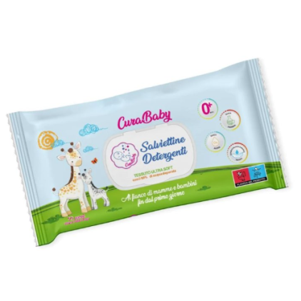 CURABABY SALVIETTINE DETERGENTI 72 PEZZI