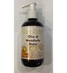 CURADERM Olio Di Mandorle Dolci Puro 100% 250ml - Emolliente Nutriente Lenitivo