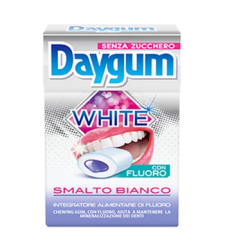 DAYGUM WHITE 20 Chewing Gum Senza Zucchero per denti bianchi