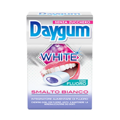 DAYGUM WHITE 20 Chewing Gum Senza Zucchero per denti bianchi