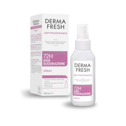 DERMAFRESH 72H Deodorante Antitraspirante Pelli Sensibili Spray 100ml