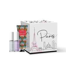 EUPHIDRA  Cofanetto Fare Il Giro Del Mondo ,INDURENTE UNGHIE SPEZZATE 7ML ,BASE&TOP COAT 7ML ,CREMA MANI FIORI DI CILIEGIO 50ML  