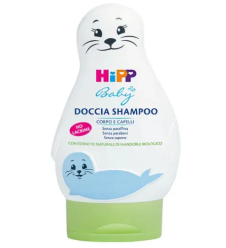 Baby Care Doccia Shampoo Foca – Hipp – 200 ml detergente – Doccia shampoo delicato per corpo e capelli dei bambini