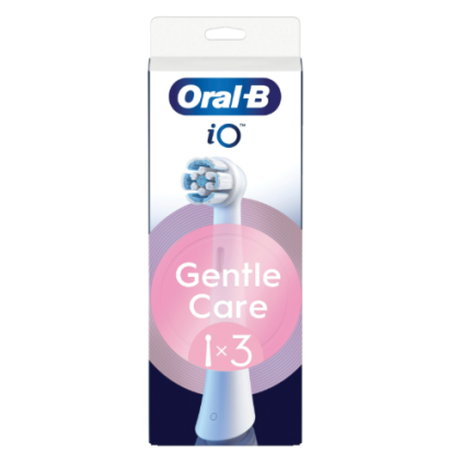Oral B IO Gentle Care 3 pezzi - Testine di Ricambio per Spazzolino Elettrico