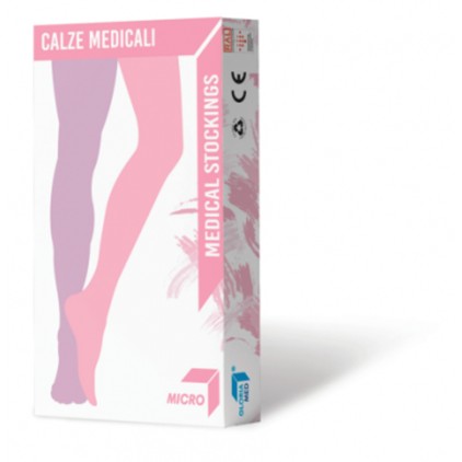 GLORIAMED Gambaletto Corto Micro 191 Nero Taglia Medium 1 Paio