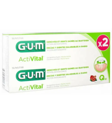 GUM ACTIVITAL DENTIFRICIO GEL USO QUOTIDIANO Per la protezione di denti e gengive bipack 2x75ml