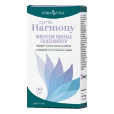 New Harmony – Erba Vita Group S.p.A. – 30 capsule – Integratore per ridurre ansia e promuovere il benessere mentale