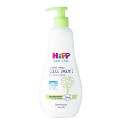 Baby Care Gel Detergente Corpo/Capelli – Hipp – 400 ml gel – Detergente dolce per la cura quotidiana di corpo e capelli