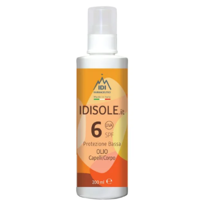 IDISOLE SPF6 Olio Corpo Capelli 200ml