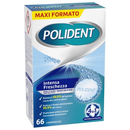 POLIDENT INTENSA FRESCHEZZA 66 COMPRESSE
