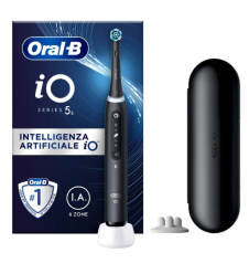 Oral-B IO 5S Nero con Custodia da Viaggio 1 pezzo - Spazzolino Elettrico Ricaricabile