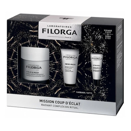 FILORGA KIT Scrub & Mask 55ml + Meso Mask 15ml + Optim Eyes 4ml