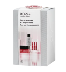 KORFF COFANETTO TONO E COMPATTEZZA - Fiale X7 Collagene + Crema Viso 50ml + Soluzione Esfoliante 30ml