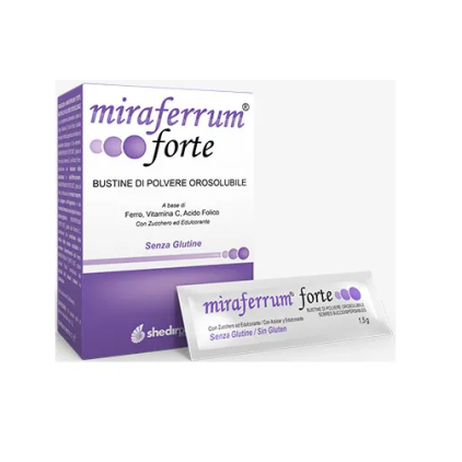 Miraferrum Forte 20 bustine - Integratore di Ferro e Vitamina C
