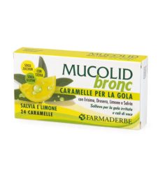 MUCOLID Bronc Salvia & Limone 24 Caramelle