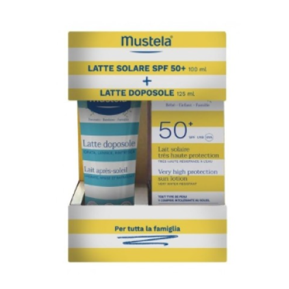 MUSTELA BIPACK LATTE SOLARE SPF50+ 100ML + LATTE DOPOSOLE 125ML
