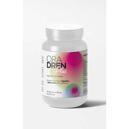 ORA DREN Plus 40 Compresse - Integratore alimentare a supporto della funzione digestiva e depurativa