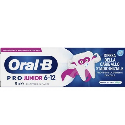 ORALB DENTIFRICIO AL FLUORO JUNIOR 6-12 ANNI 75ML