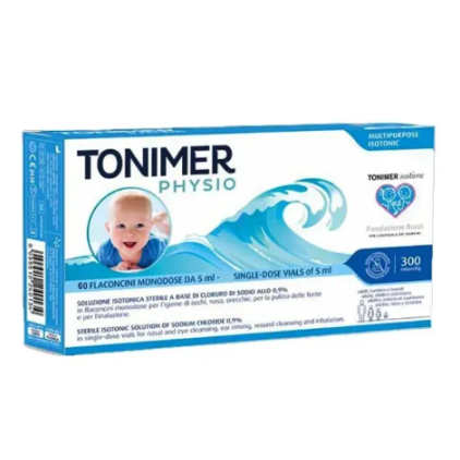 TONIMER PHYSIO 60 Flaconcini monodose 5ml Soluzione isotonica multifunzione