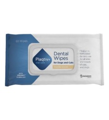 PLAQTIV+Oral Care 64 Salviette Dentali Cani Gatti