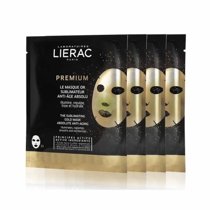 LIERAC PREMIUM MASCHERA ORO 4 PEZZI